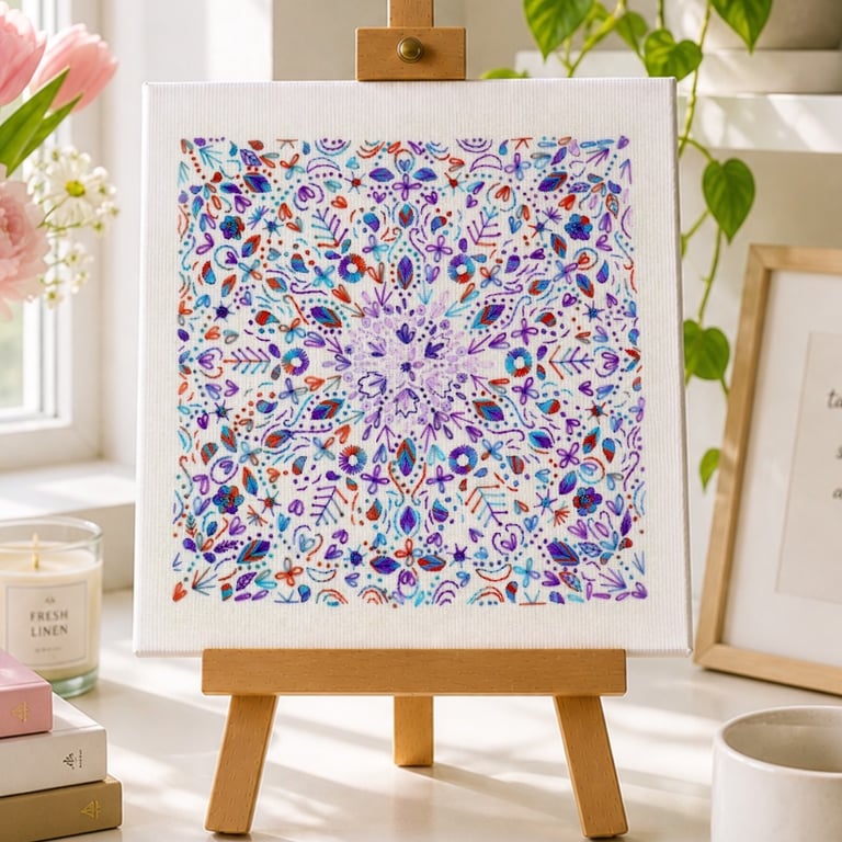 Stitch Flora Hand Embroidery PDF Pattern