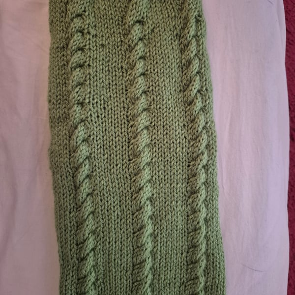 Hand knitted dog coat 
