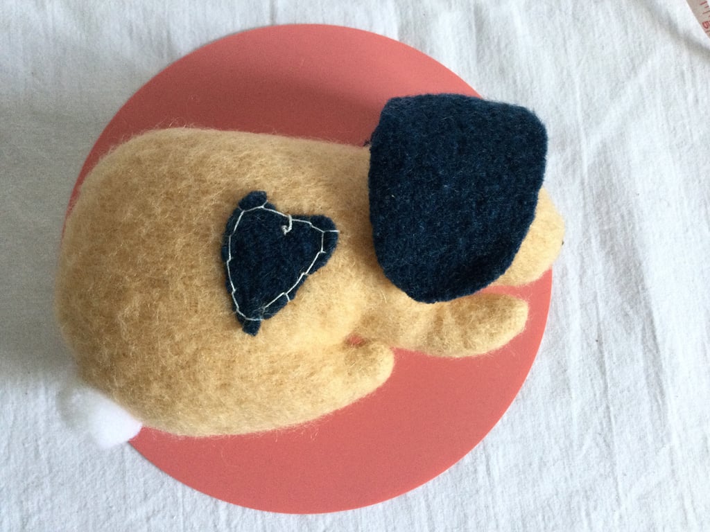 Small cotton rabbit. Rabbit plushy. Small gift for rabbit lover.