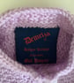 Designer Baby Girl's Hand Knitted Designer Lilac Cardigan 6-12 Months  - Image 4
