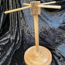 necklace display stand in wood