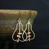 Silver Pear Dangle Earrings 