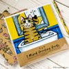 Cats in the Bathroom - Greeting Card Pack of 3