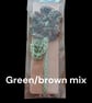 Crochet Flower Bookmark - Handmade with Stem & Leaf - Image 3