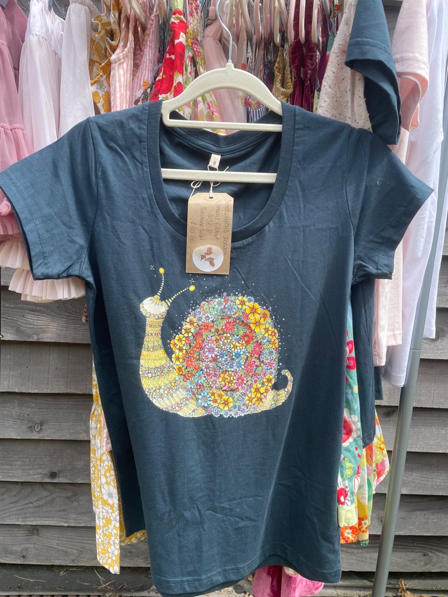 Ladies Sunshine Snail T Shirt 8