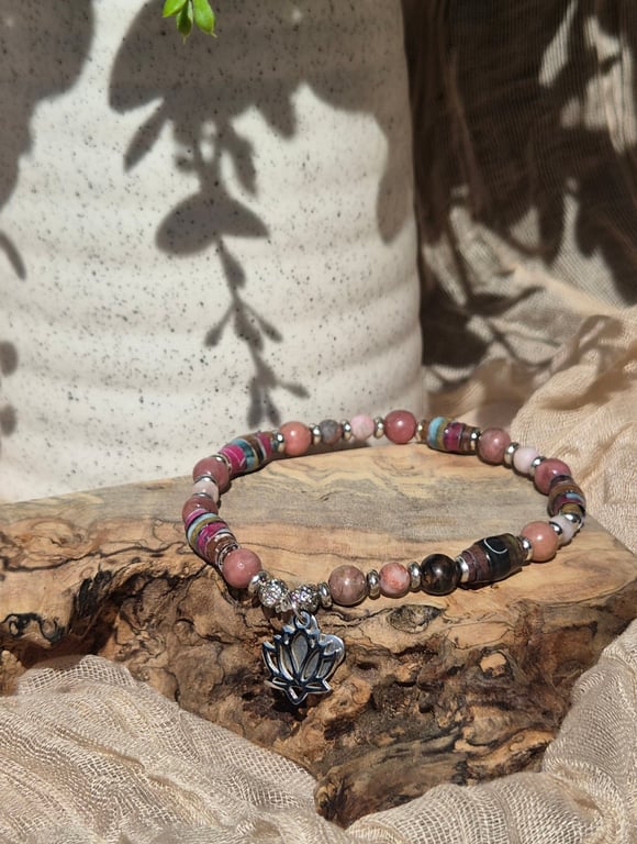 The 'Mauve Whisper' Bracelet (one of a kind) 