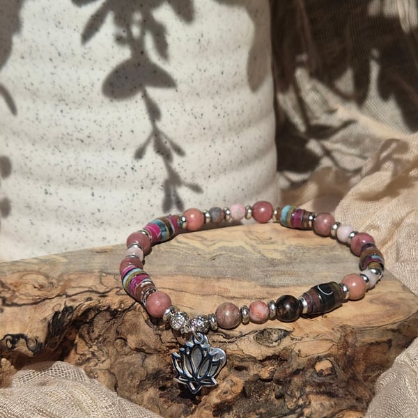 The 'Mauve Whisper' Bracelet (one of a kind) 