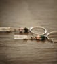 Watermelon Tourmaline and Silver Ancient Roman Style Earrings