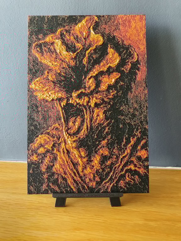 Clicker Last Of Us Hueforge Portrait 3D Printed Artwork Print "FREE EASEL STAND!