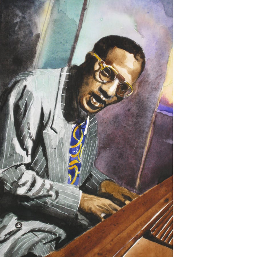 Melodious Funk. Signed, original watercolour painting