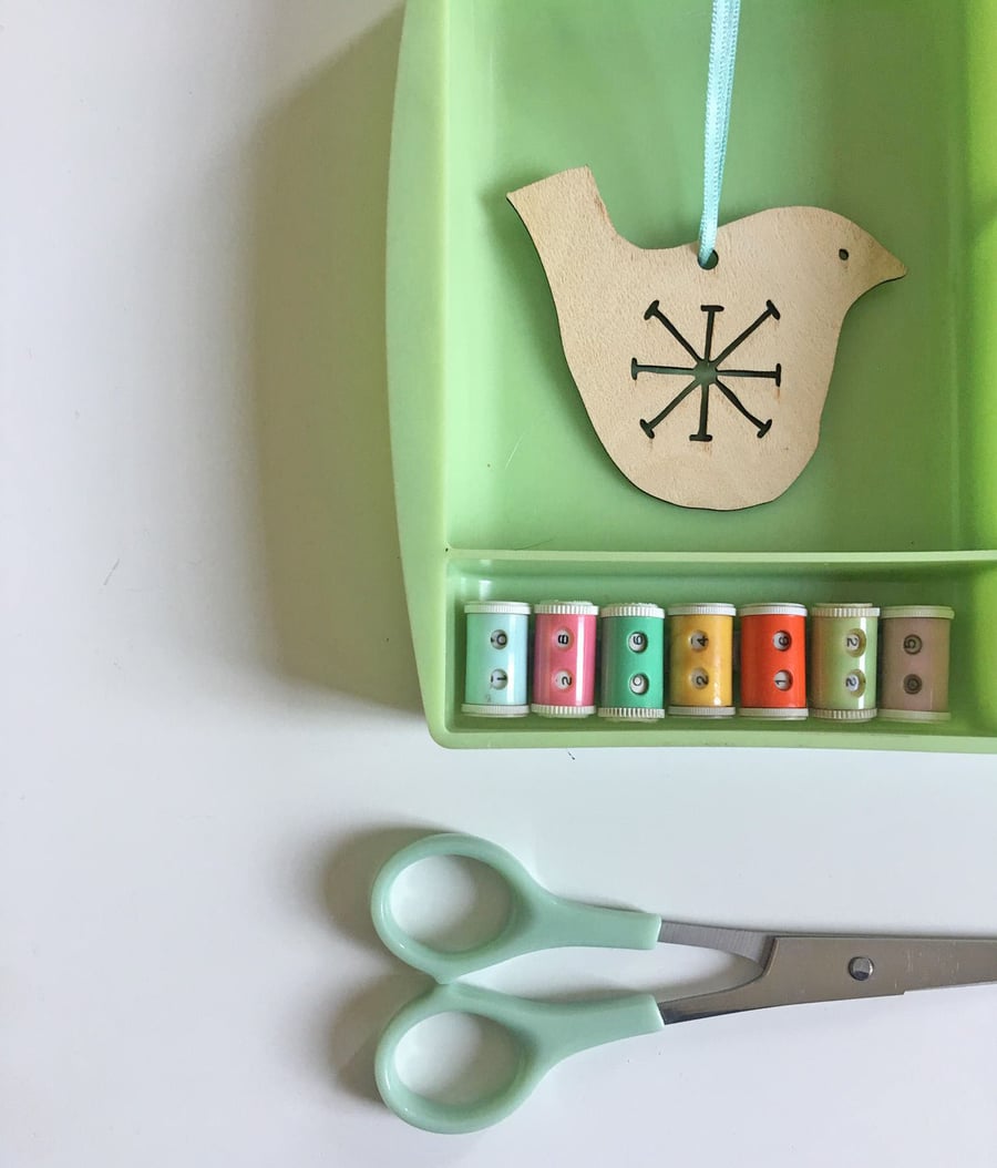 Swedish style wooden bird