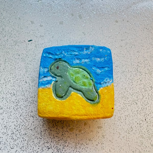 Clay turtle beach fridge magnet