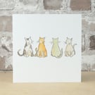 Blank Card Cats