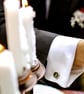 Personalised Cuff links with Initials; Typewriter Letter Keys Cufflinks - Image 5