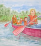 Canoe Adventure together. Watersport. Family. - Image 1