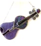 Violin Suncatcher Stained Glass Purple Music Musical Instrument  - Image 8