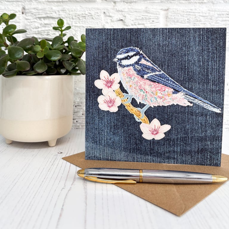 Bluetit Greetings Card