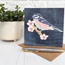 Bluetit Greetings Card