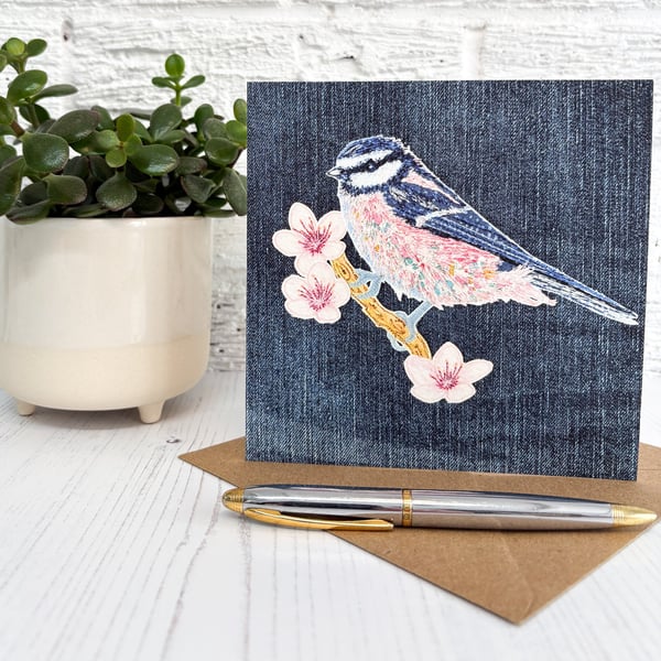 Bluetit Greetings Card
