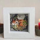 A Fox in a Box Original Resting Fox Watercolour 