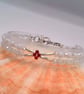2 Strand Bracelet with a Silver Crystal Centre, Gift for Her, Colour Choice  - Image 4