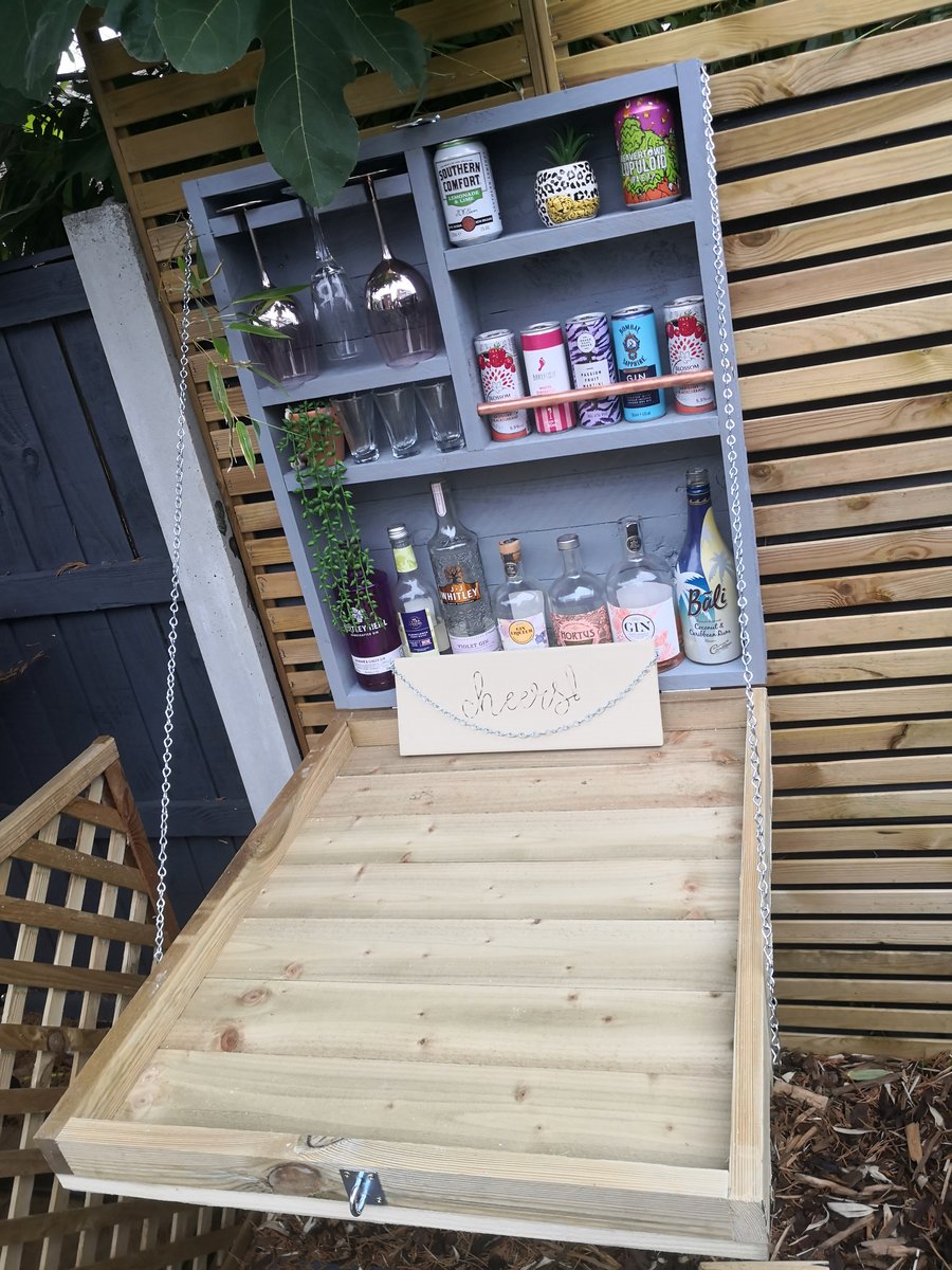 Two Tone Garden Wall Bar