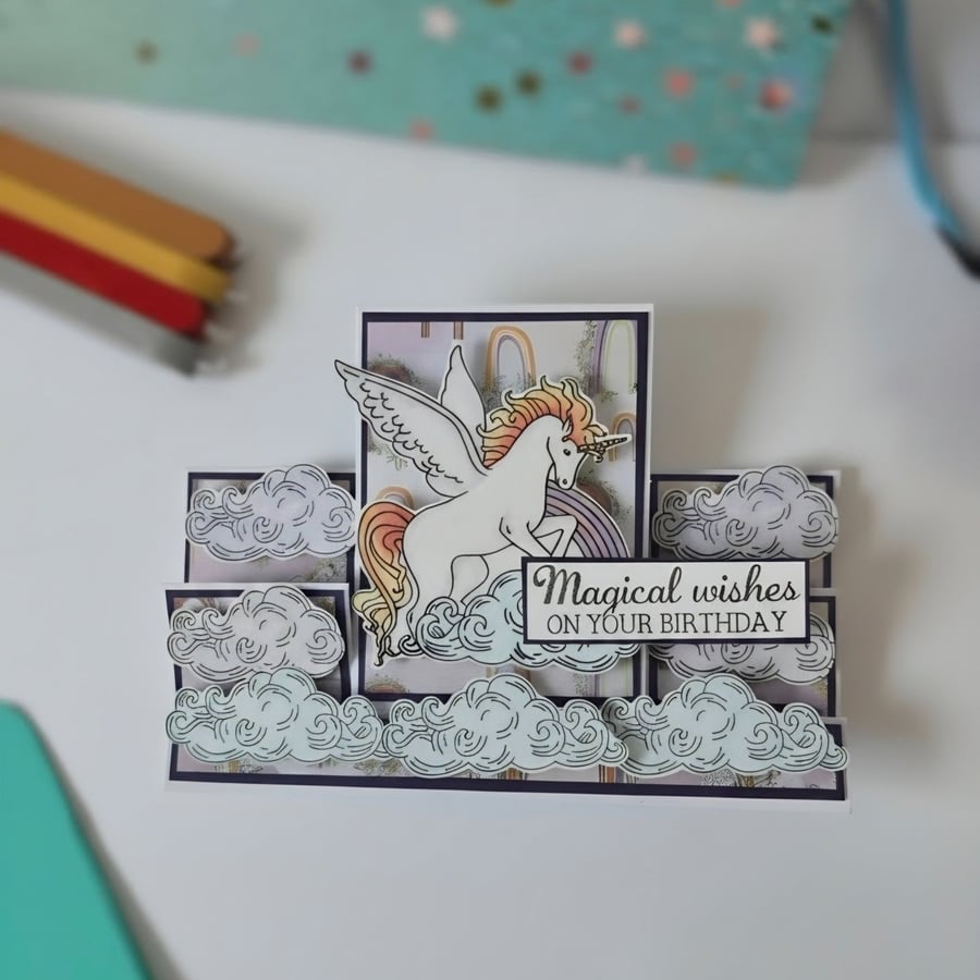Magical Unicorn Birthday Card