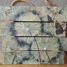 Wall Hanging Collage - Dandelion Wishes and Butterfly Kisses
