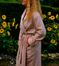 Handmade Liberty of London Lantana Dressing Gown – Cosy Winter Robe, Pink Floral - Image 3