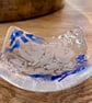 50% SALE! Handmade fused glass dish