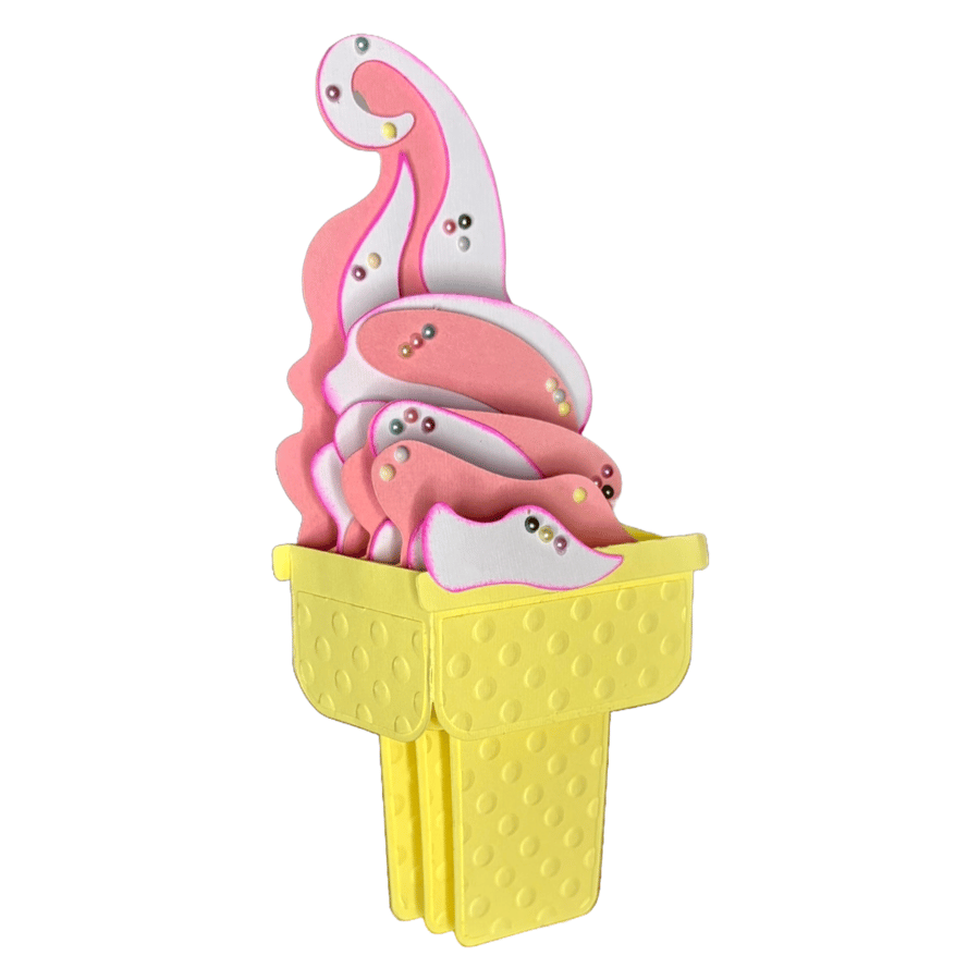 Perfectly Imperfect - 3D Ice Cream Pop Up Card 