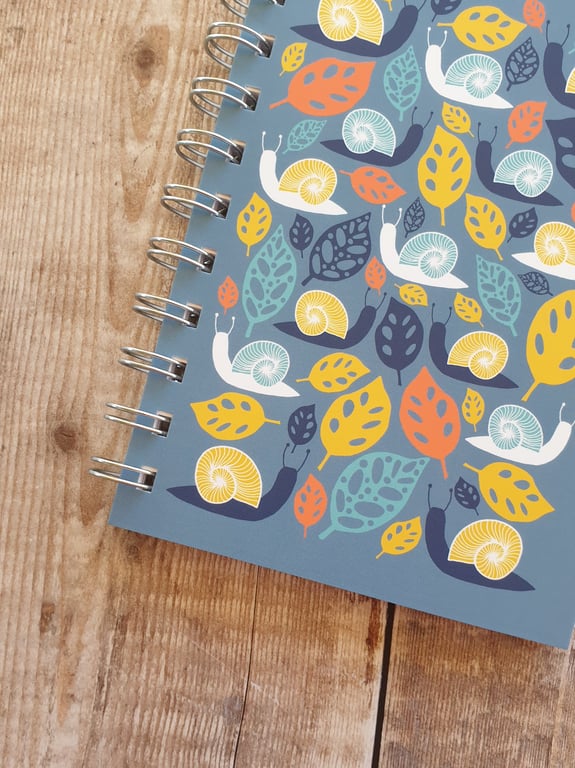 Snails and Leaves A6 Notebook