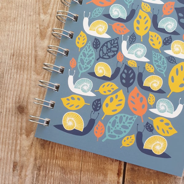 Snails and Leaves A6 Notebook