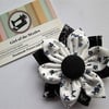 Double Flower Fabric brooch