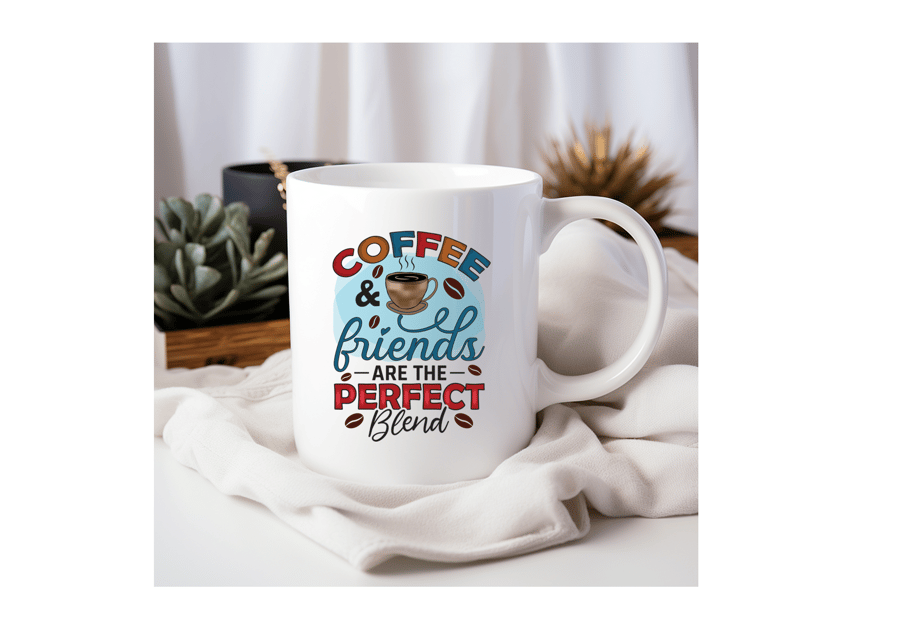 Coffee or tea mug - handmade sublimated 11oz mug
