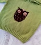 Child's Hooded Jumper with Owl Motif, Child's Jumper, Owl Jumper, Baby Gift - Image 3