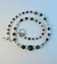 Moss Agate, Rose Quartz & Crystal Necklace, Anniversary, Birthday, Gifts For Her - Image 3