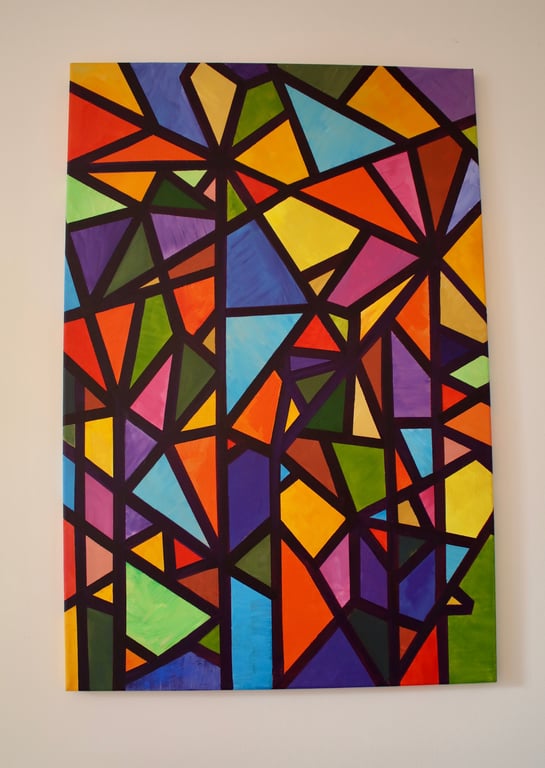 ON THE VERGE-ORIGINAL ACRYLIC PAINTING ON CANVAS