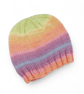 Baby Girl Hand Knitted Beanie Hat, Pastel Stripes, Newborn Gifts, Winter  - Image 4