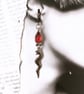Up-cycled Unique And Quirky Snake Charm Earrings - Handmade - Gift - Upcycled