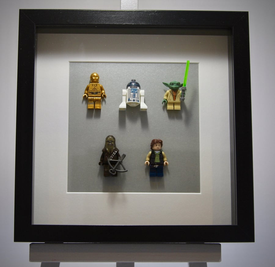 Star Wars mini Figures framed picture 