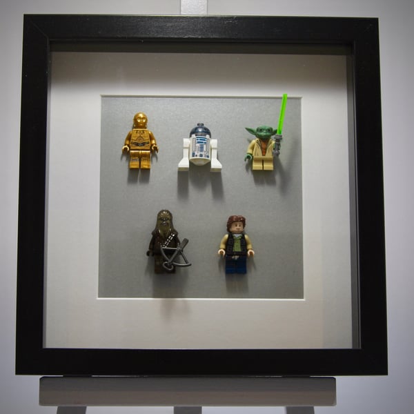 Star Wars mini Figures framed picture 