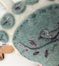 Hanging decoration of a baby footprint - new baby, christening, christmas  - Image 2