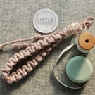 Handmade Macramé Wrist Strap – Keychain or Phone Strap
