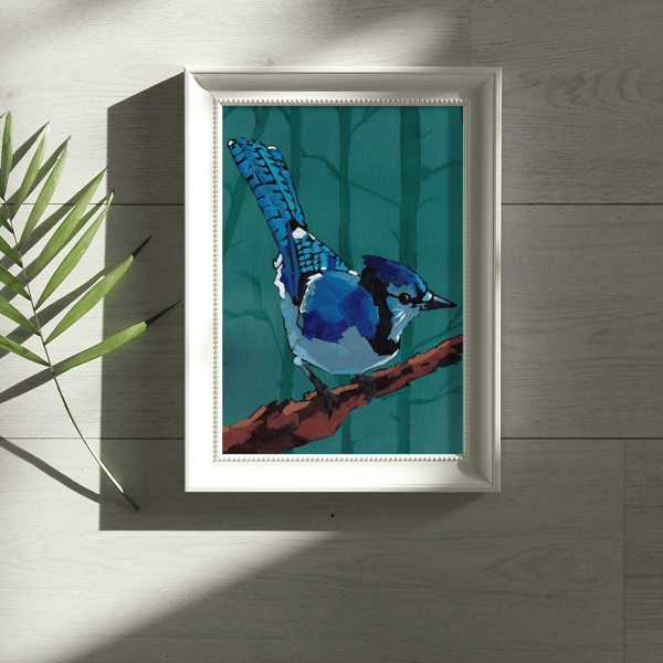 Blue Jay - Original Art Print