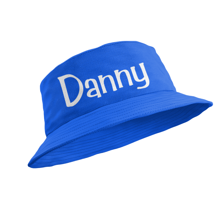 Personalised Name Bucket Hat Plain Text Name Hat 