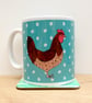 Chicken and Cockerel mug - Image 2