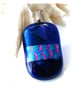 Dichroic Glass Pendant 271 Deep Blue Handmade with silver plated chain - Image 6