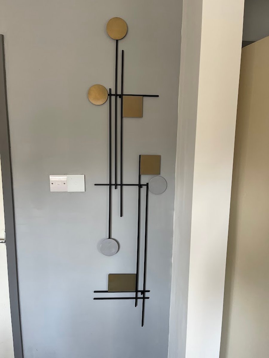 metal wall art - Modern decor minimalist geomet... - Folksy