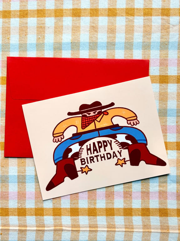 Cowboy Birthday Card